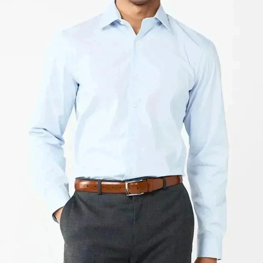 NWT Men's Apt.9 Premier Flex Performance Shirt Light Blue Sz XL